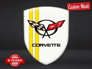 Corvette Personalisierte Logosticker Limitiert Universal Robust